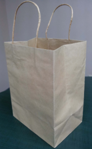 Sac papier Kraft shopping avec poignée
